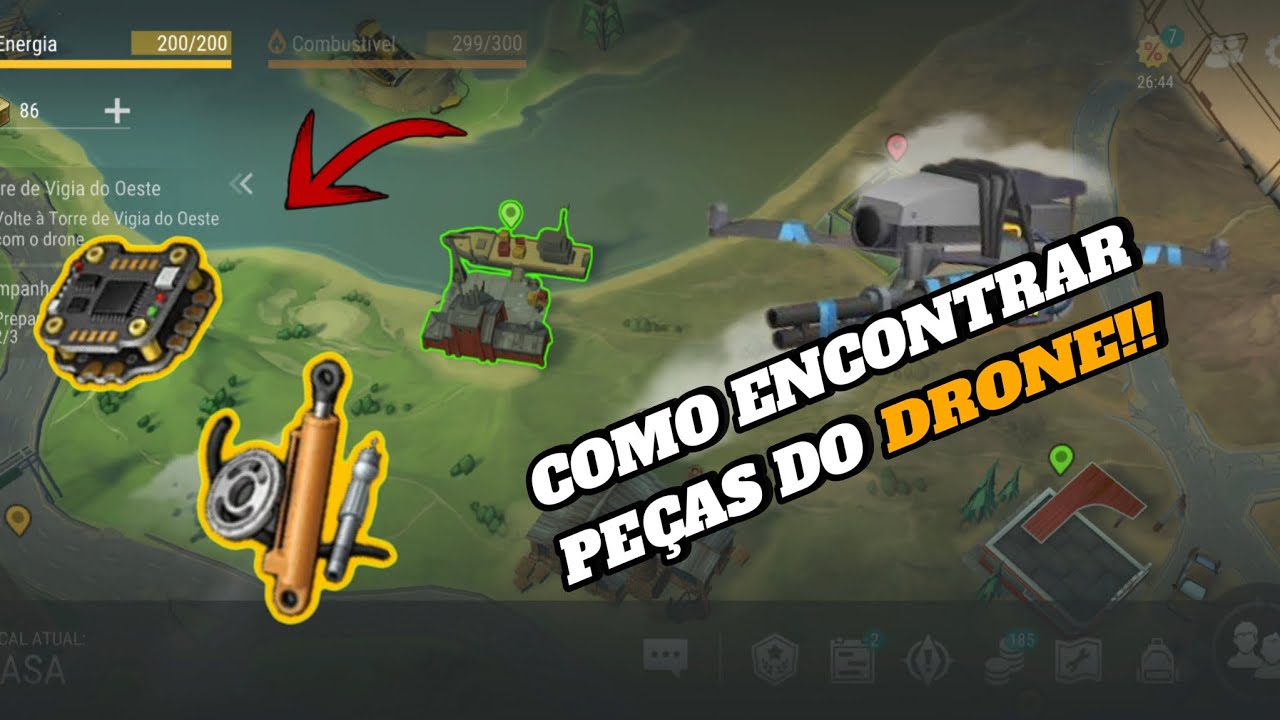 COMO ENCONTRAR PEÇAS DO DRONE FACILMENTE - TUTORIAL NO LABORATÓRIO! Last Day On Earth. 1.29.2