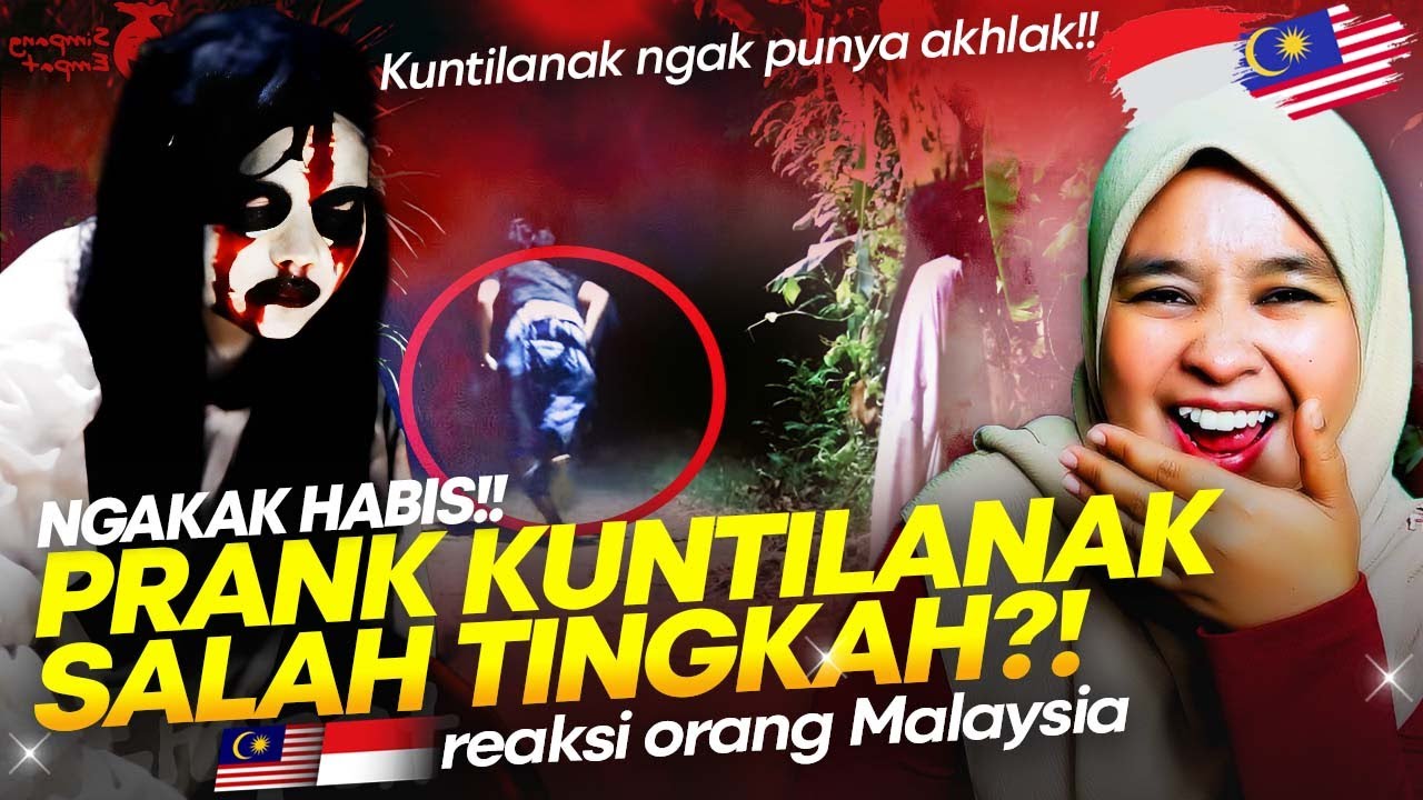 🇮🇩 EMANG DASAR KUNTILANAK NGAK PUNYA AKHLAK!!🤣🤣 PRANK KUNTILANAK TERLUCU || 🇲🇾 REACTION