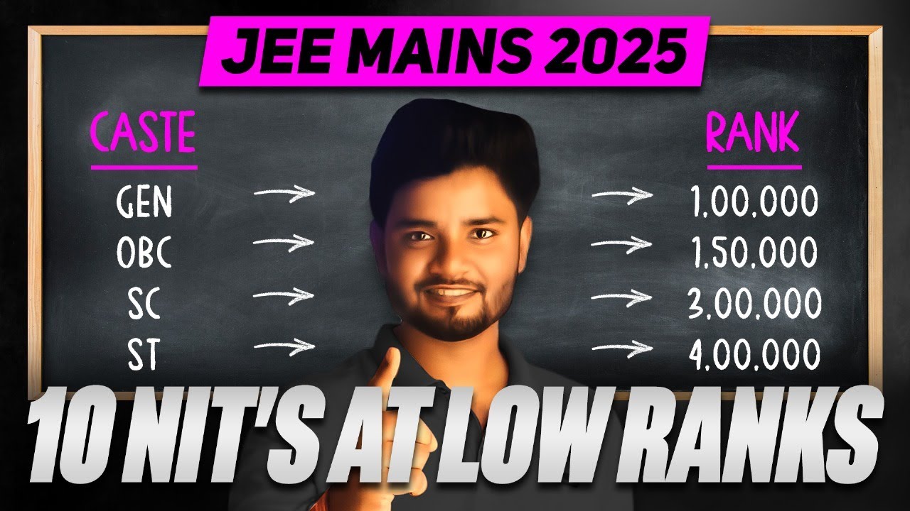 JEE Mains Rank vs NIT at low Rank - Top 10 NIT at low Rank