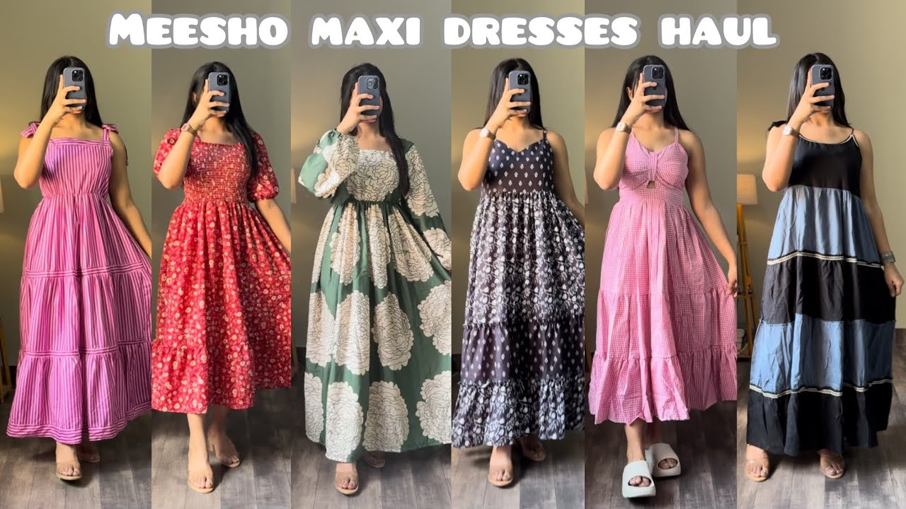 *HUGE* MEESHO MAXI DRESS HAUL😍|| 15+ TRENDY & AFFORDABLE DRESS|| *MEESHO SUMMER DRESS HAUL*🎀