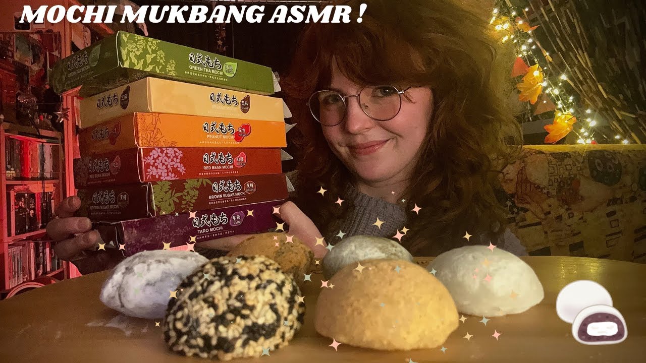 Mochi Mukbang ASMR 🍡 Chewing + mouth noises