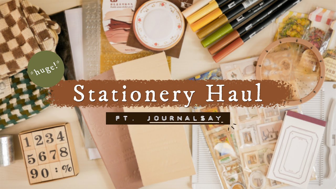 Huge Stationery Haul & Unboxing ft. Journalsay