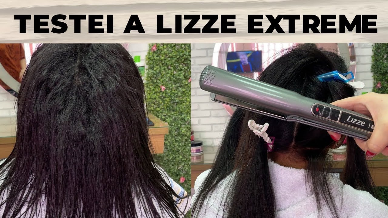 TESTEI A CHAPINHA LIZZE  EXTREME  - progressiva cabelo crespo , grosso e cheio