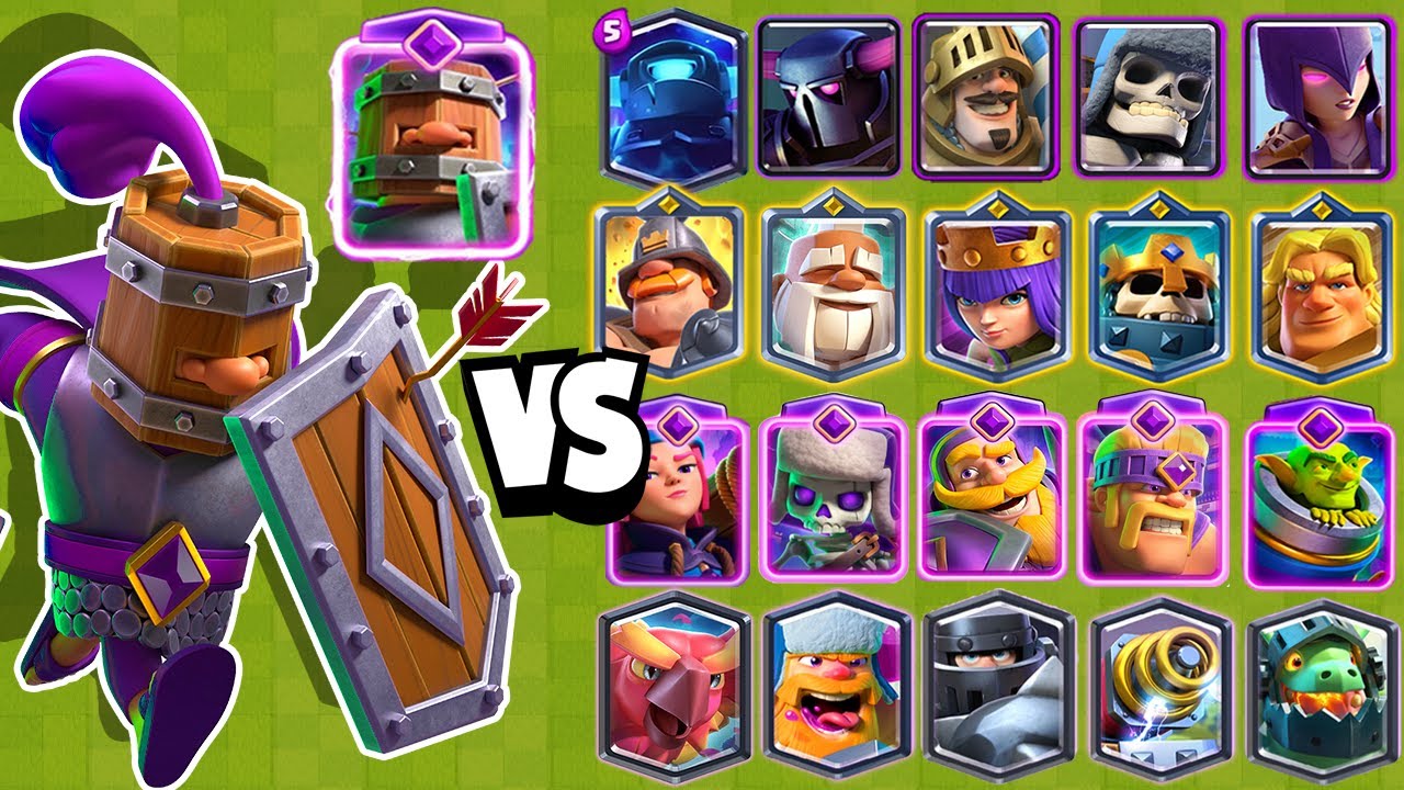 RECLUTAS EVOLUCIONADOS vs TODAS LAS CARTAS TERRESTRES | Clash Royale