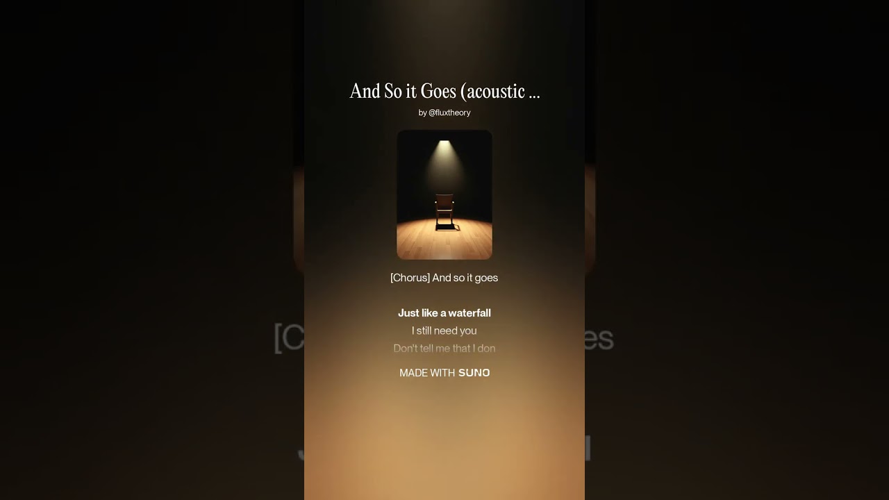 And So it Goes acoustic version