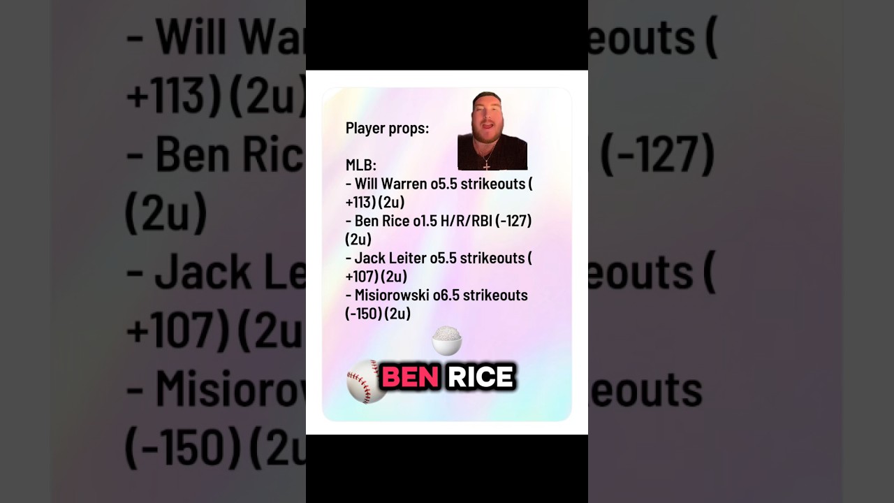 FSB - 4 ELECTRIC MLB PLAYER PROPS YOU WONT WANT TO MISS ✅🤝🏻
