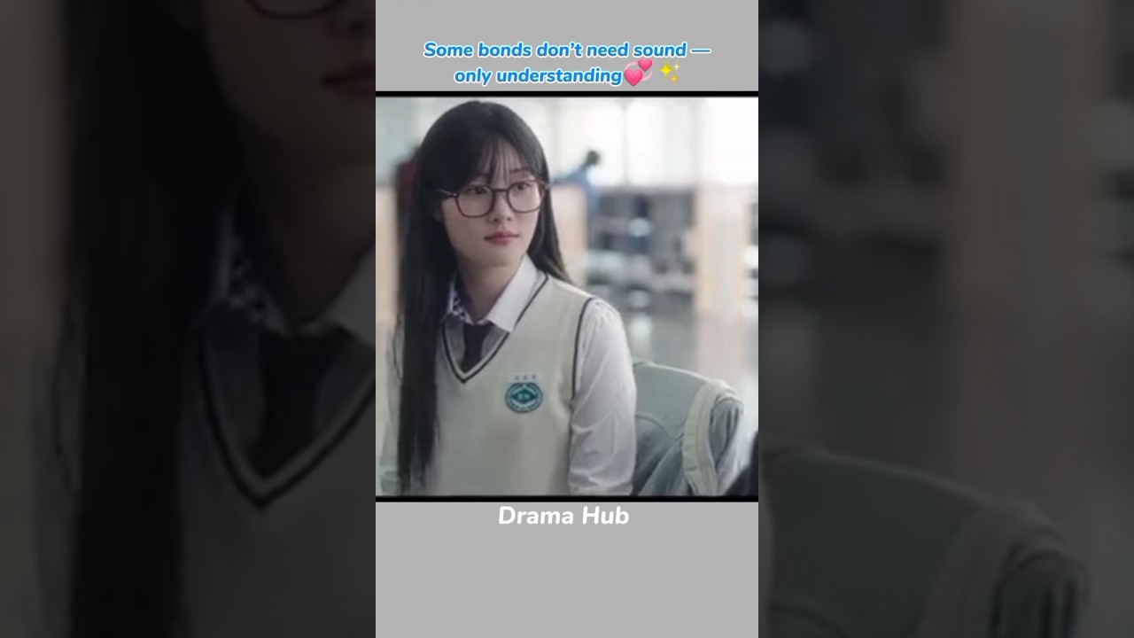 Her friend taught her sign language to talk to her deaf twin 🤟 #edit #trending #kdrama #beyondthebar