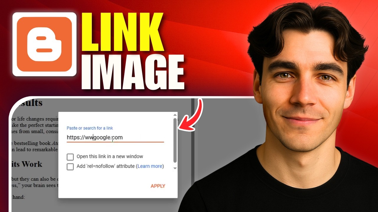 How To Add A Link Image In Blogger Blog (Tutorial 2026)