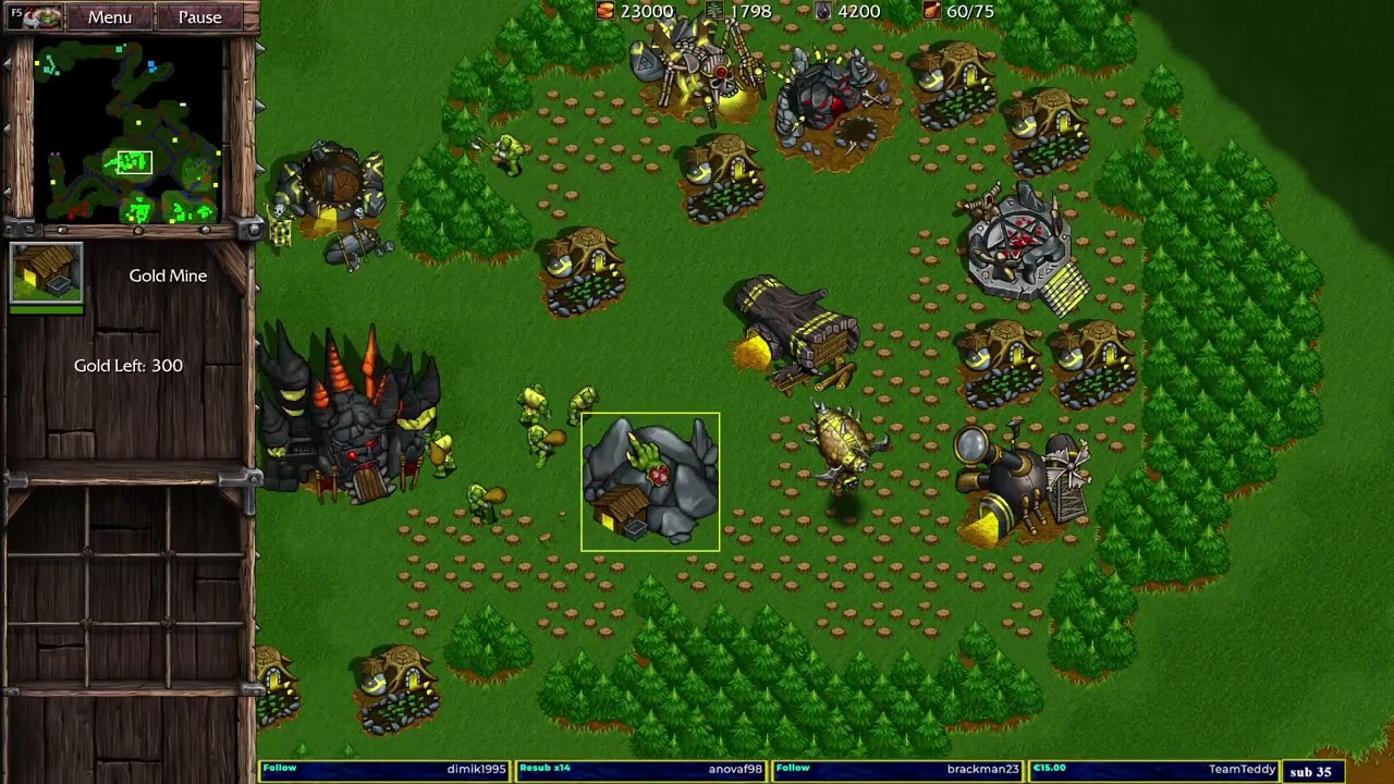 Warcraft 2 Remastered Bridge to Bridge Combat FFA