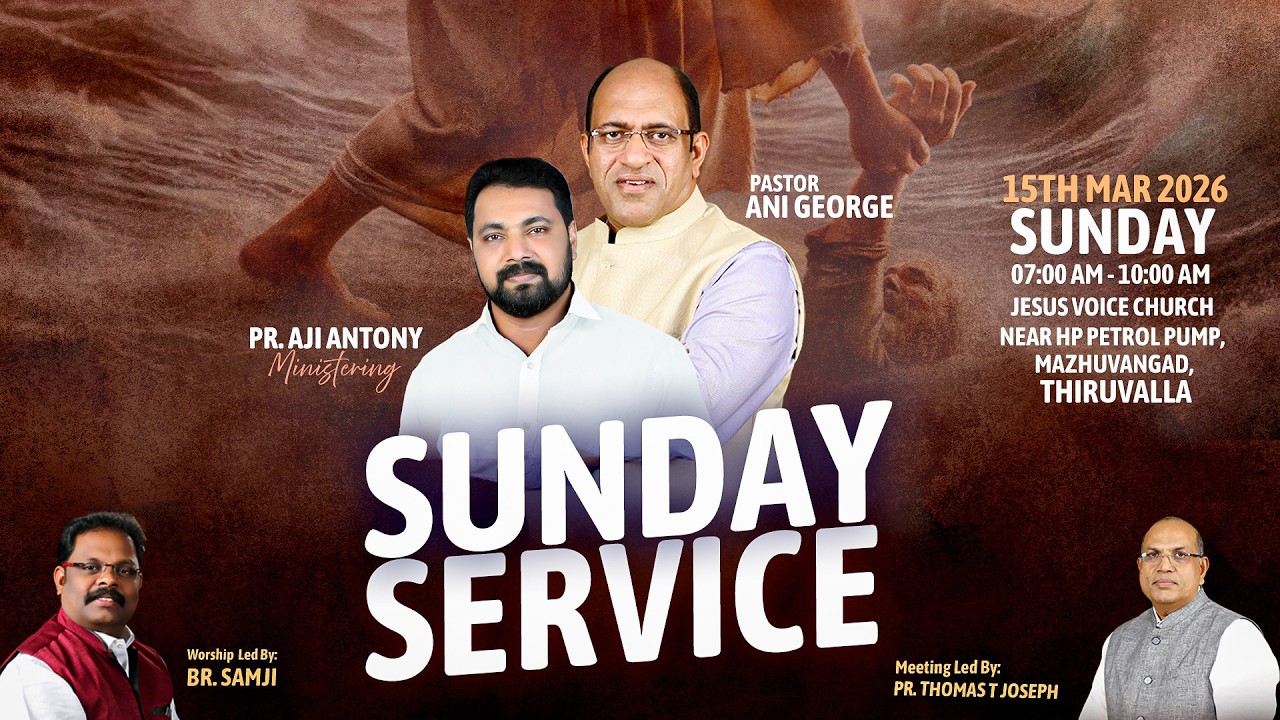 Online Sunday service | Pr. Ani George | Pr. Anji Antony | Jesus Voice Ministries | 15-03-2026