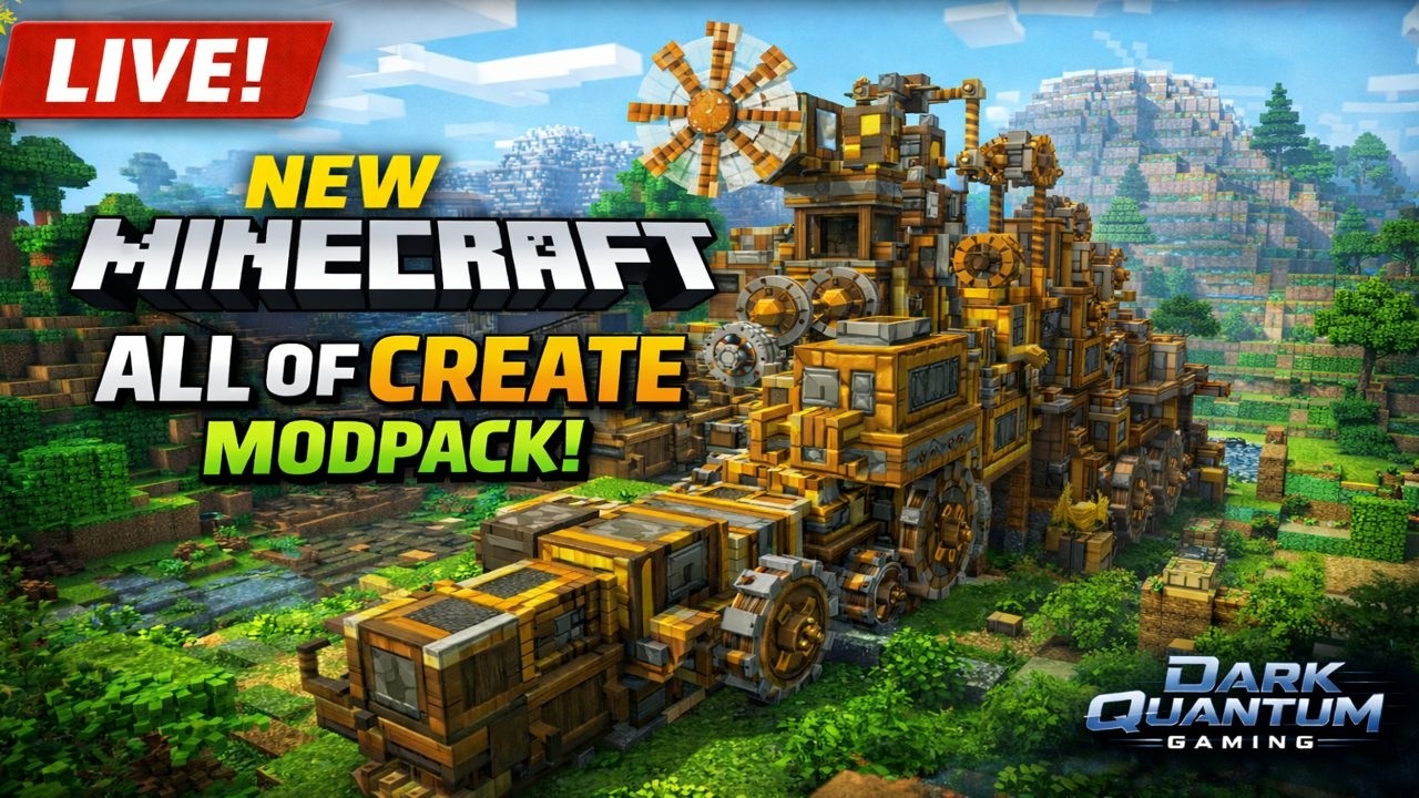 Minecraft All of Create Modpack LIVE 🔥 | This Is INSANE