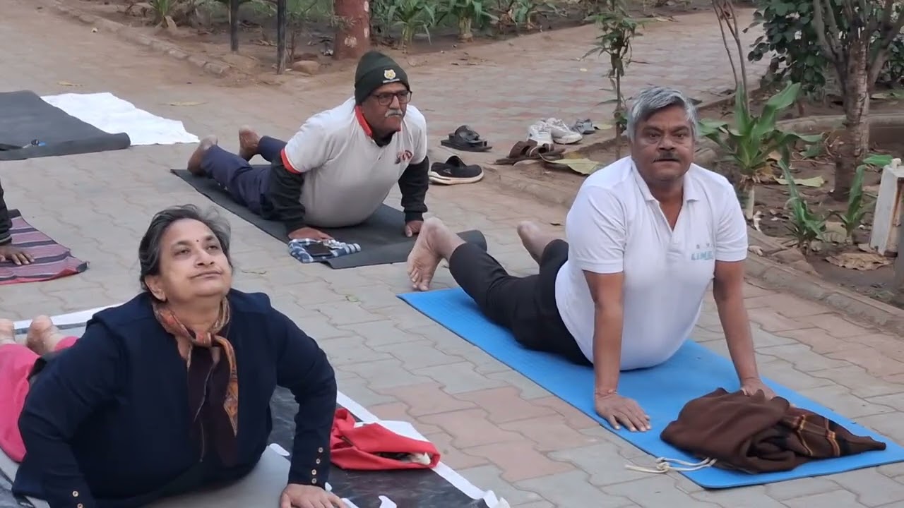 Surynamaskar at KRISHNANAGAR GARDEN YOG CENTRE 