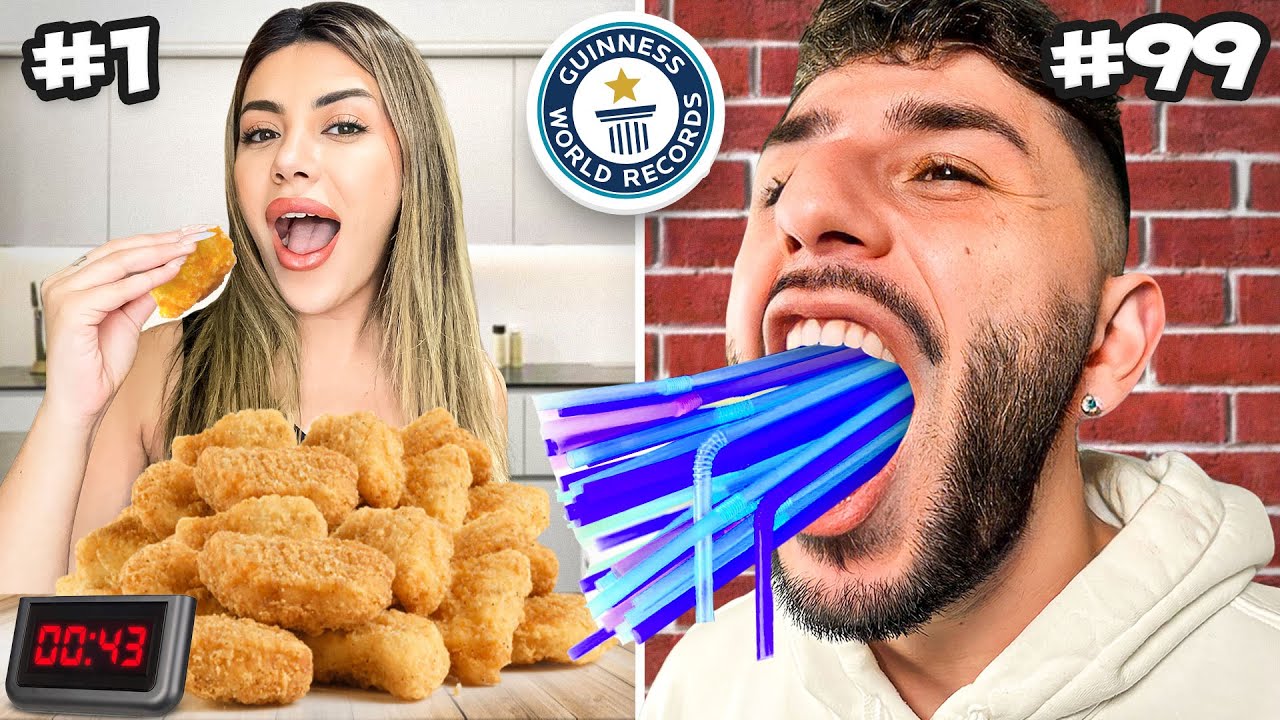 Breaking 100 World Records in 24 Hours!!