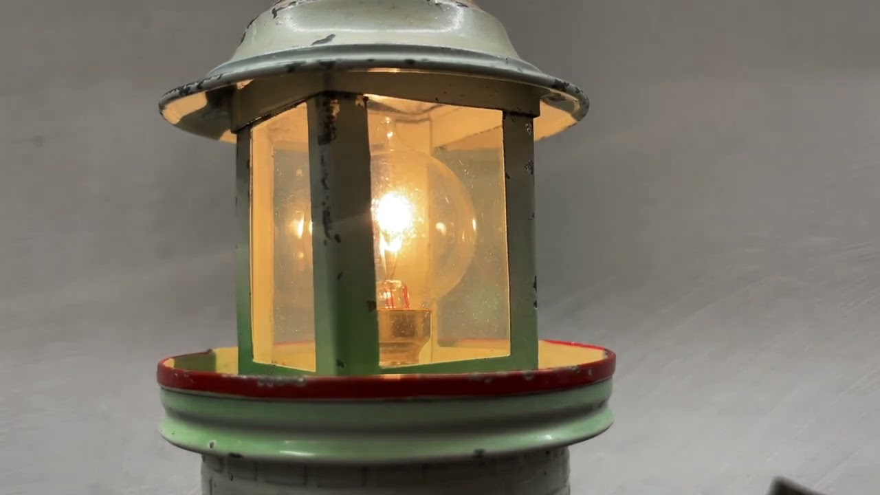 Doll Ship Steam Engine (Model 335 around 1910) and Lighthouse by Falk (Model 271 around 1930)