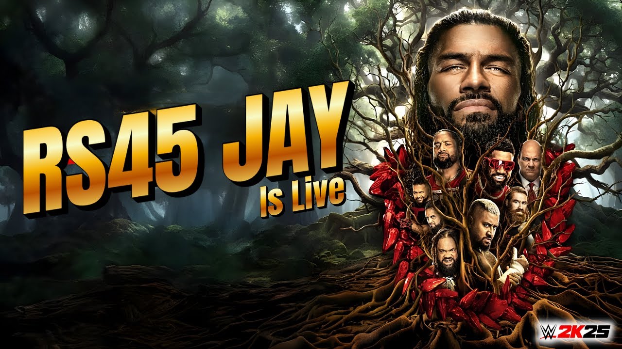 🔴ROMAN RIEGNS vs JOHN CENA | WWE 2K25 | RS45 JAY #agri #wwe2k25 #shortsfeed #verticallive