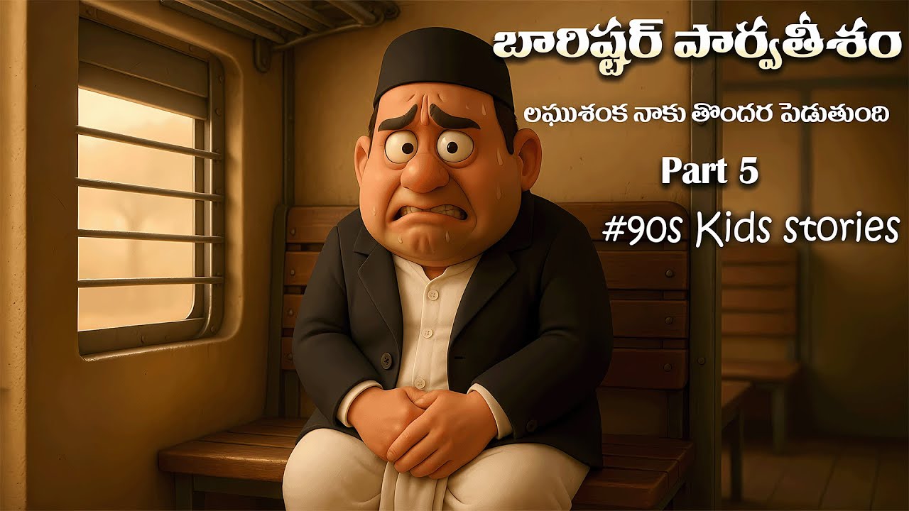 Barrister Parvateesam’s Train Misadventures – Hilarious 90s Telugu Comedy Reimagined!