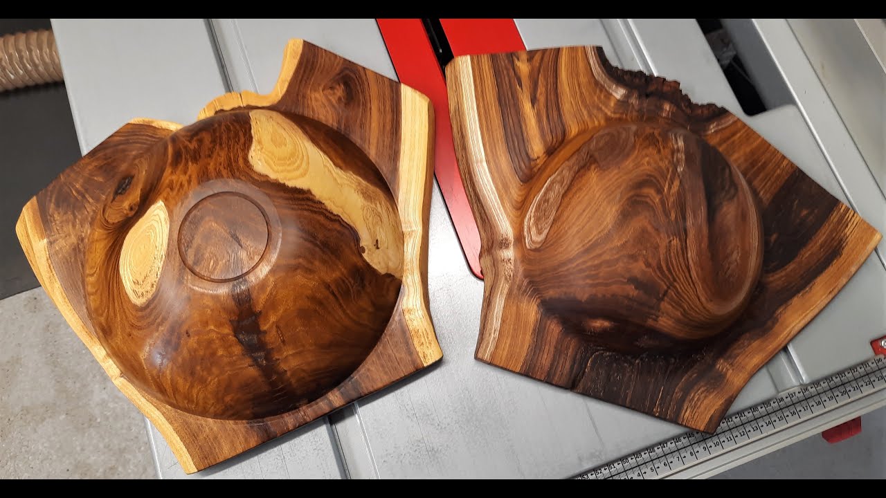 Check out this stunning crotch piece of live edge Laburnum. #laburnum #wingedbowl #liveedgebowl