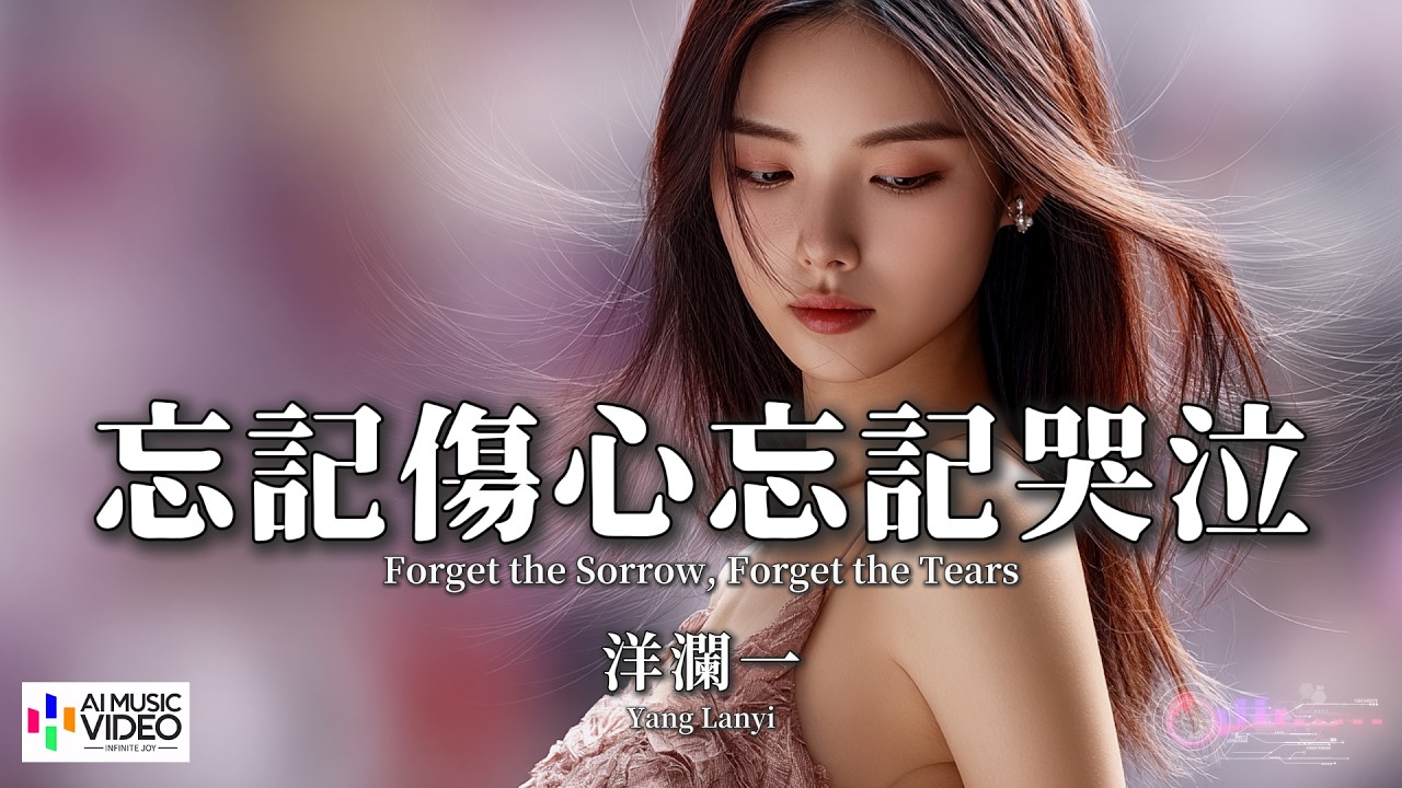 【高清MV】洋瀾一 - 忘記傷心忘記哭泣【Pinyin Eng Sub AI音乐视频 繁体拼音英文动态字幕 】 Yang Lan Yi【洋澜一 - 忘记伤心忘记哭泣】
