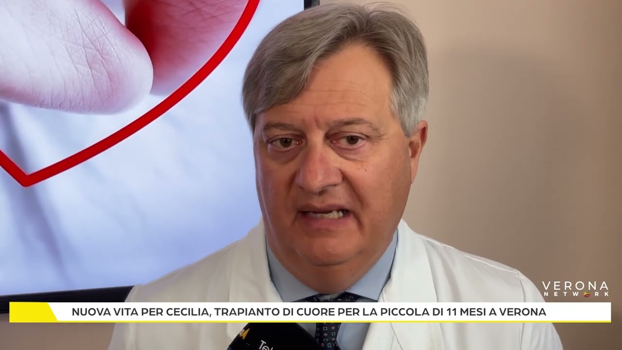 Nuova vita per Cecilia, trapianto di cuore per la piccola di 11 mesi a Verona