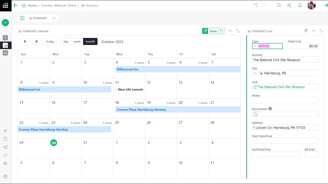 Calendar and Cards - October 26, 2023