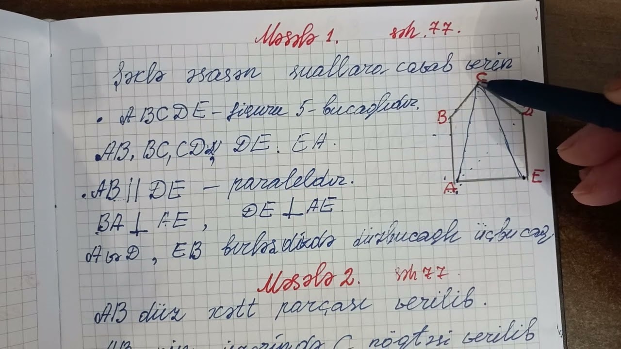 Riyaziyyat 4cü sinif 1-ci hissə səh 77