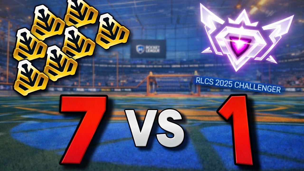 7 GOLDS VS 1 RLCS CHALLENGER (CLOSE??)