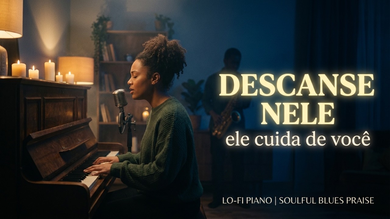 8 HORAS de DESCANSO EM DEUS: Lo-Fi Piano & Soulful Blues Praise(Ele Cuida de Você)