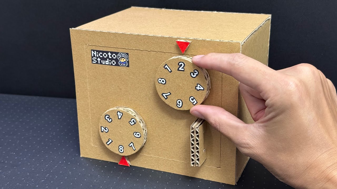 Easiest DIY Combination Lock Safe from Cardboard