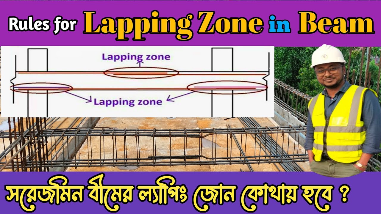 Lapping Zone in Beam 🏗️ বীমের রডের ল্যাপিং দেওয়ার সঠিক নিয়ম 🏠 Civil Engineer Mostafa 🦺