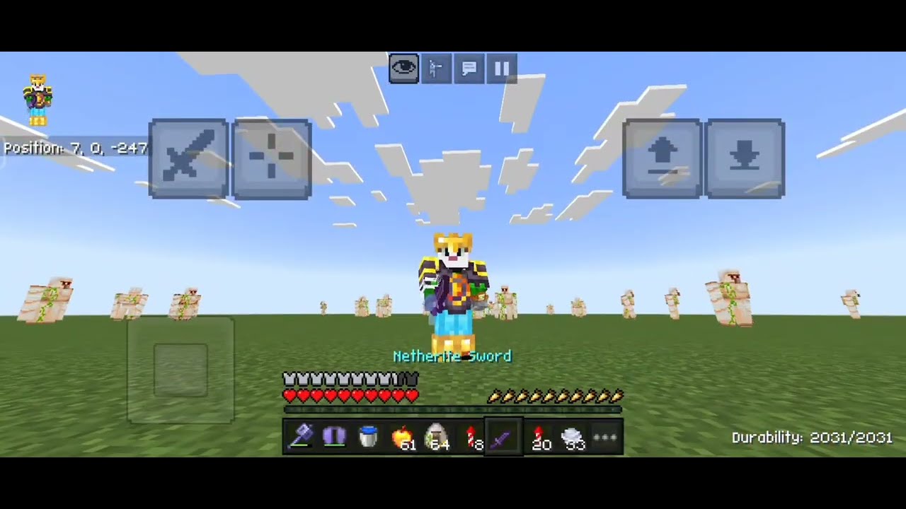 Elytra Mace on Minecraft bedrock (mobile)