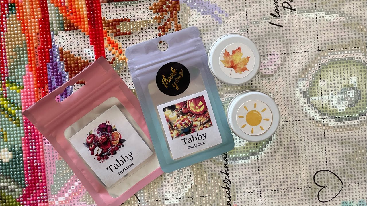 Diamond Painting Unboxing & Paint with me 💎 Tabby und Duftwachs von Craft and Wedding 💕