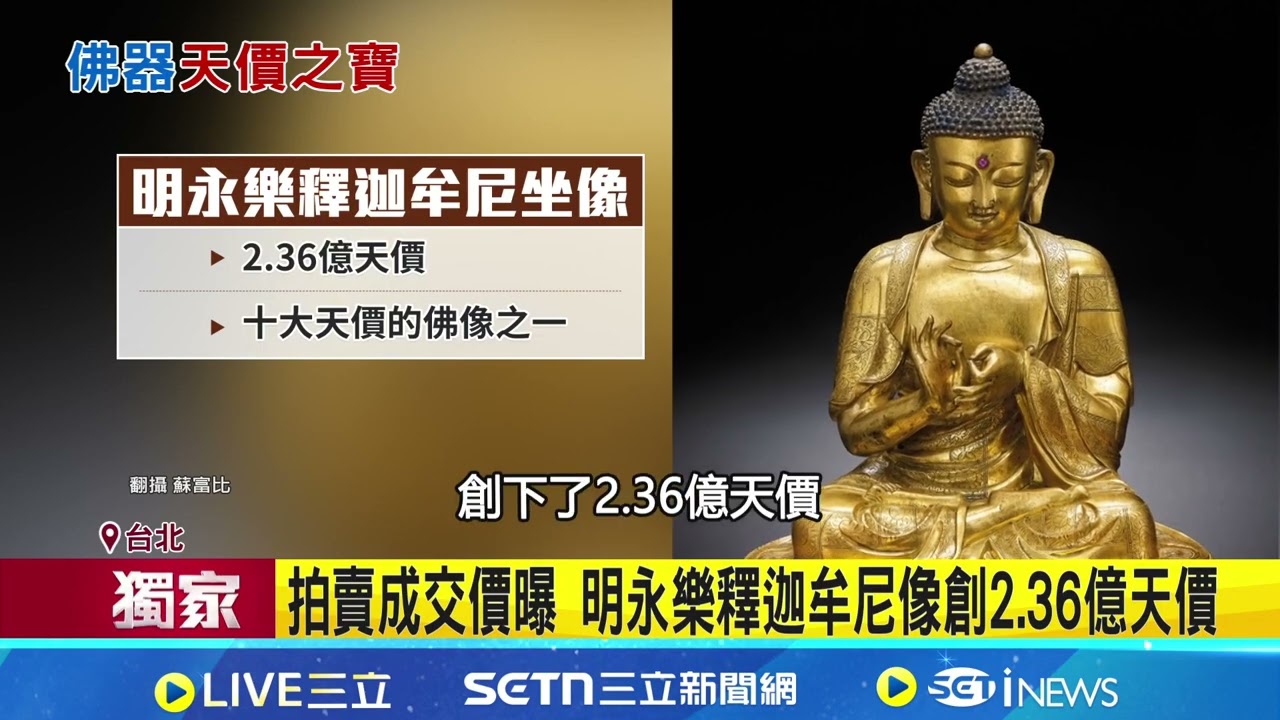 佛器天價! 明永樂釋迦牟尼像