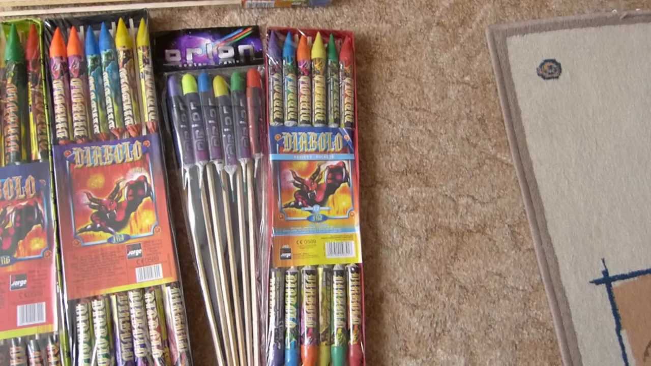 Feuerwerk Silvester Einkauf 2012 Feuerwerksvitrine Online Teil 1