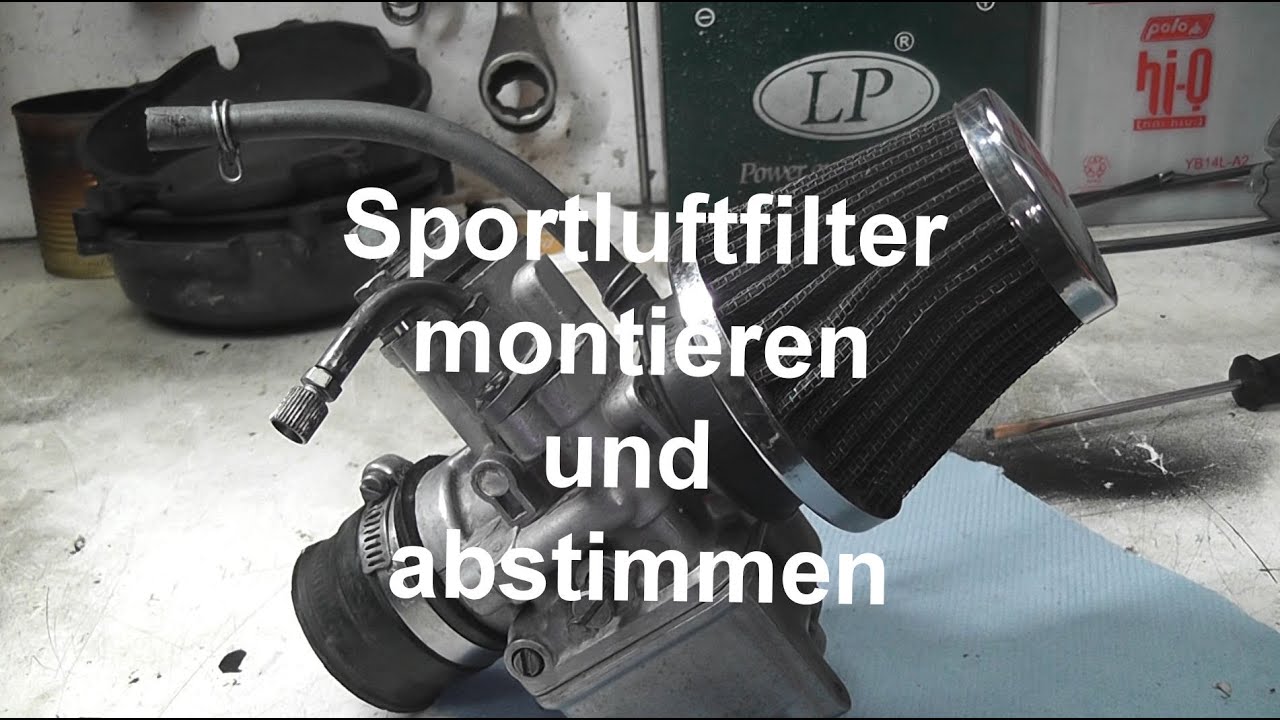 Sportluftfilter montieren und abstimmen