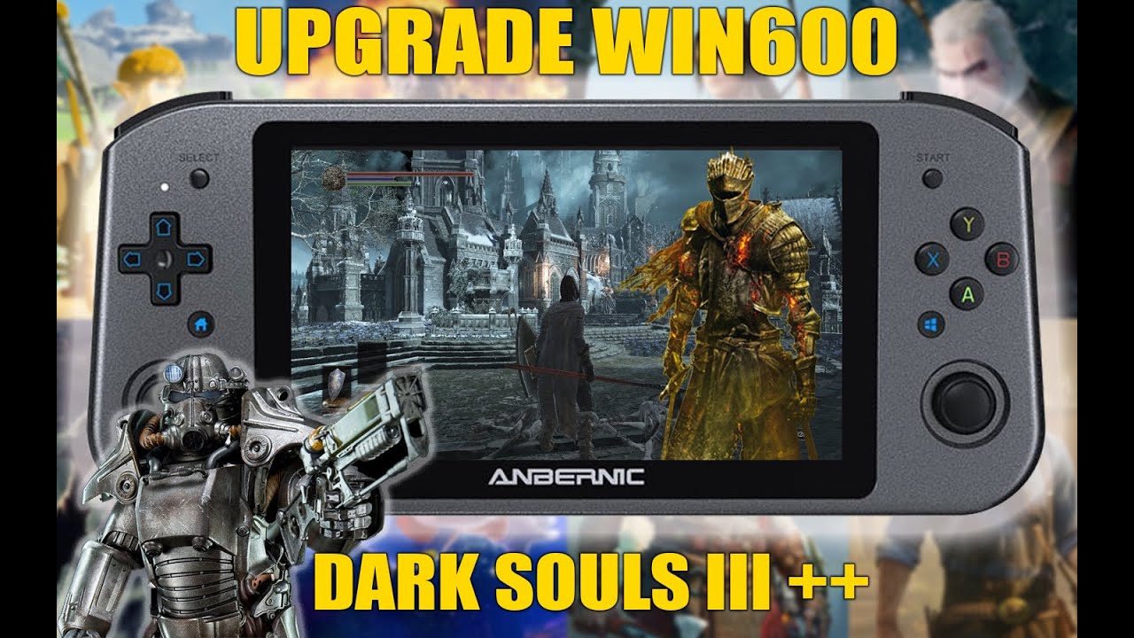 UPGRADE DE MEMORIA 16gb ANBERNIC WIN 600 DARK SOULS e Falout