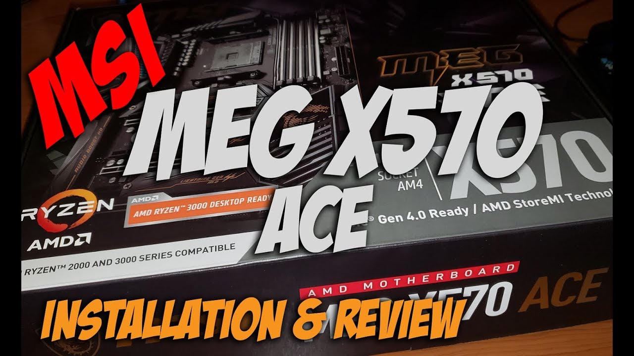 Worth The Extra Cost? MSI MEG X570 ACE Ryzen Motherboard Installation & Review