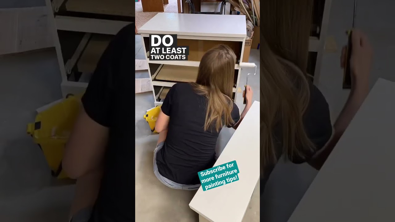 How to paint IKEA furniture so it doesn&rsquo;t scratch easily! #furnitureflip #paintedfurniture #ikea