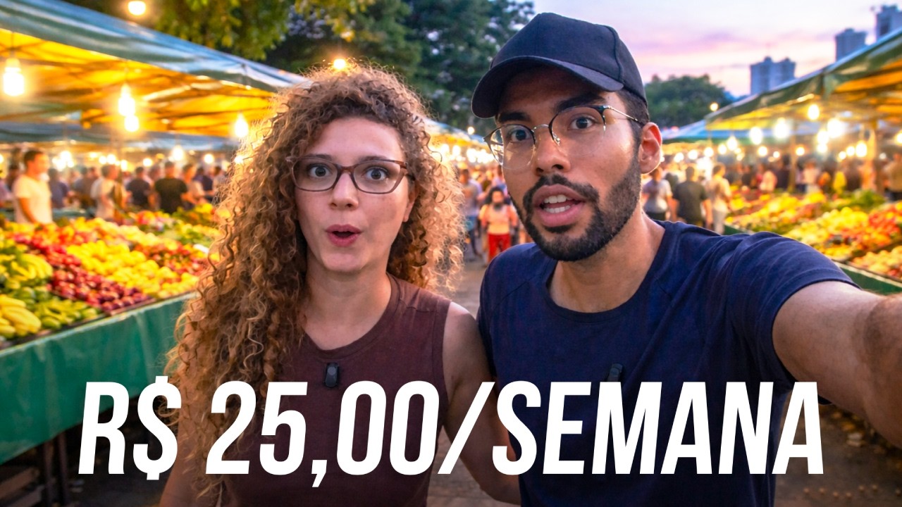 Nossa compra REAL da semana com 25 REAIS na Feira Livre!