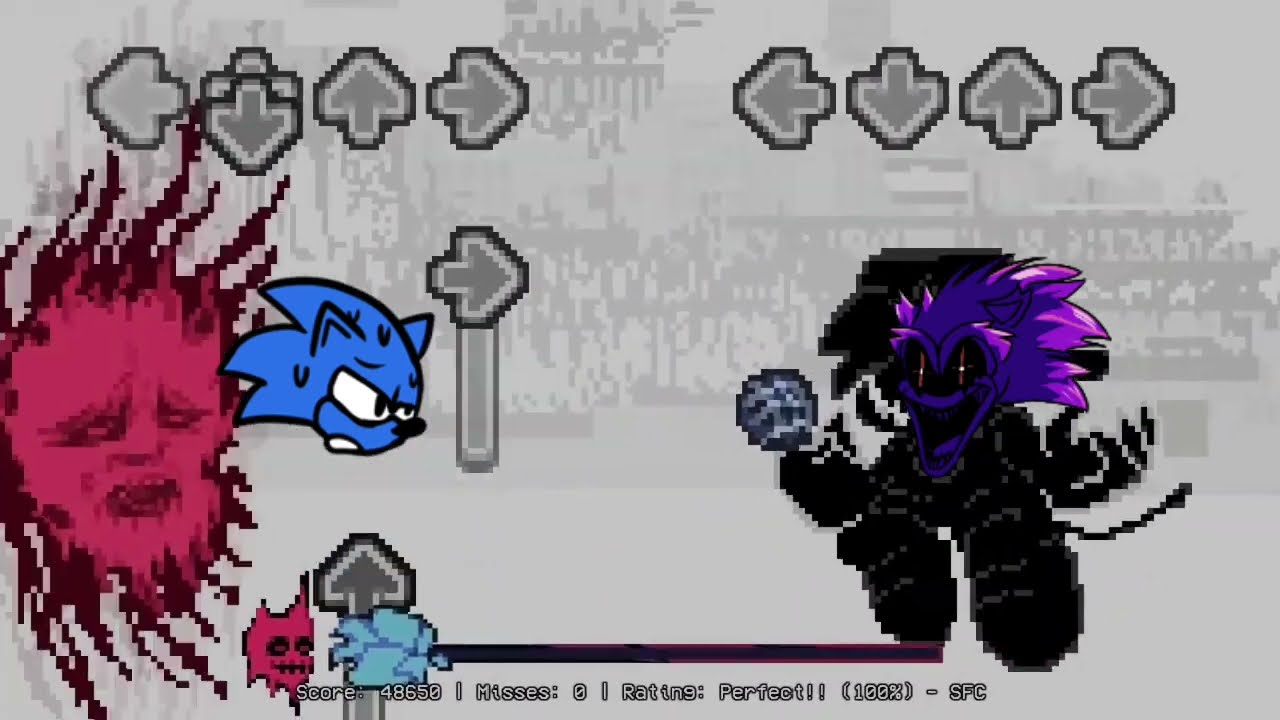 Savestate but is a Sonic and Sonic.exe cover
