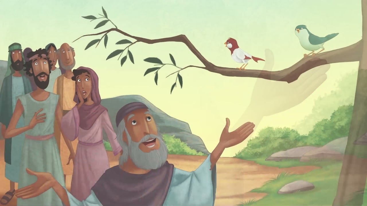 Histoire de la Bible pour les enfants - guérison de Bartimée (extrait du livre Dieu m'entend)