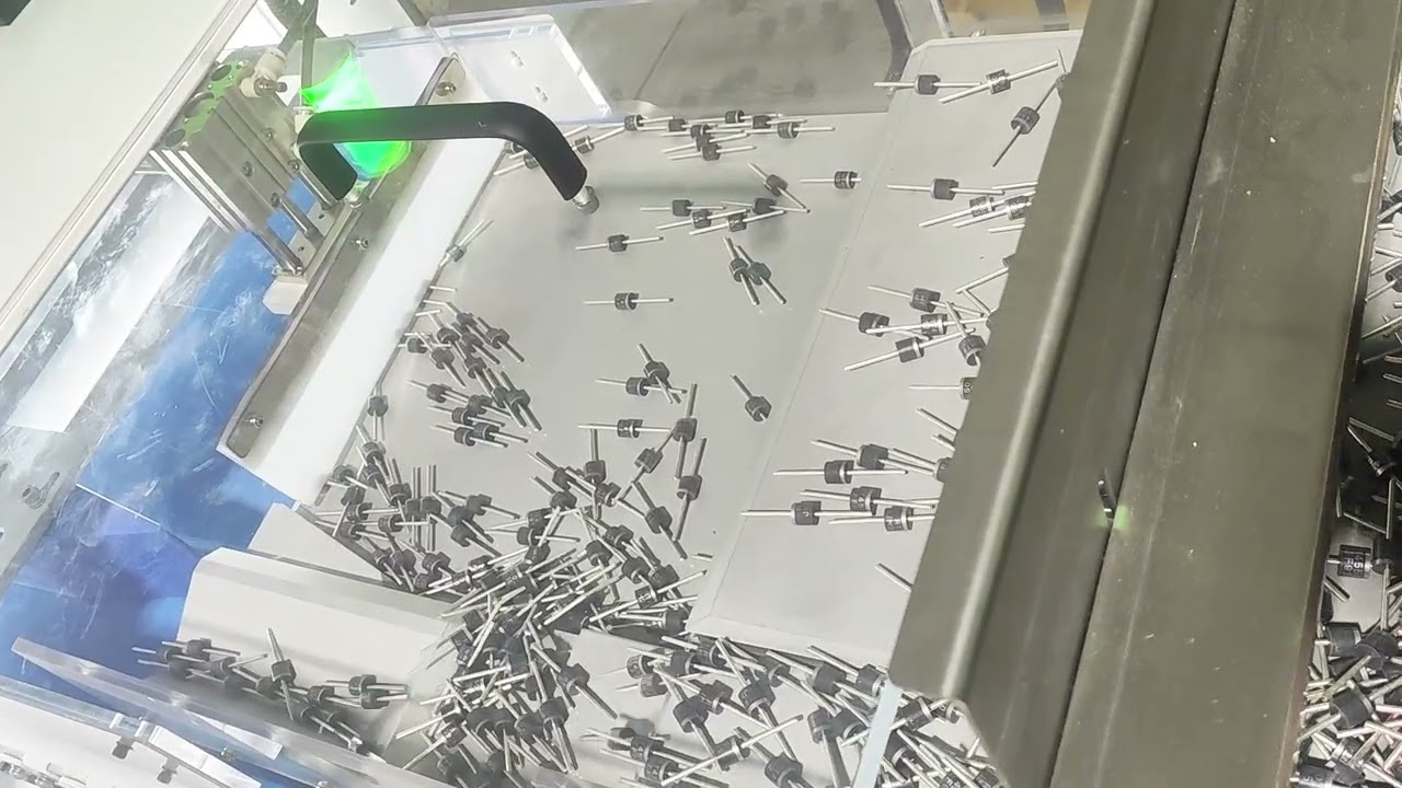 VCP303 vision counting machine integrated with vertical elevator and conveyor unit for Diode.