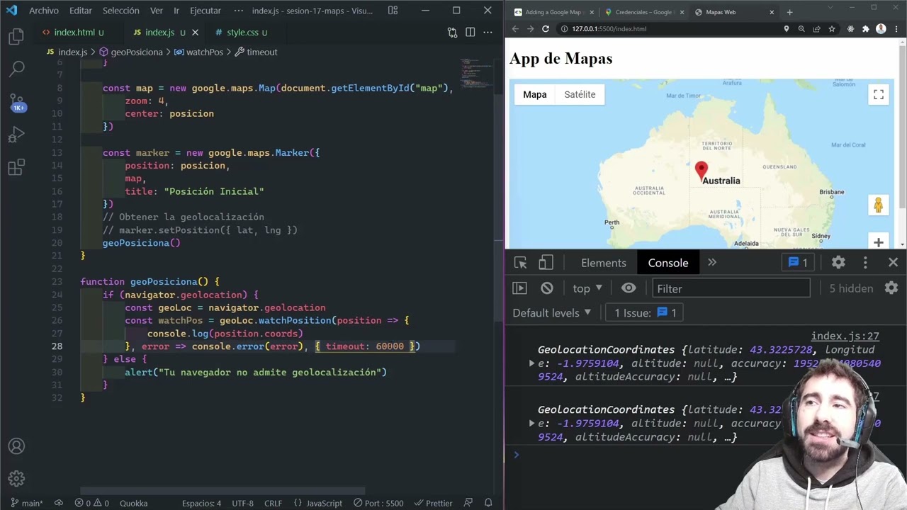 62. Geolocalización - Curso JavaScript - OpenBootcamp