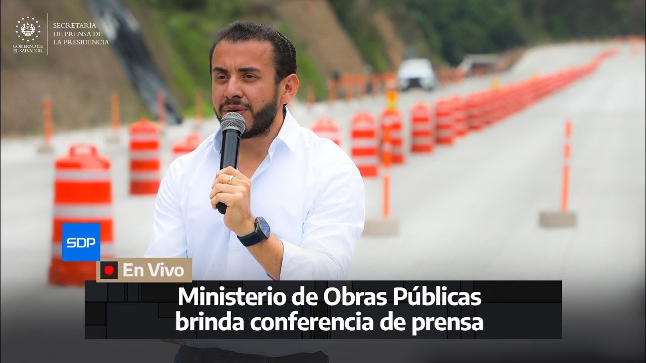 Ministerio de Obras Públicas brinda conferencia de prensa
