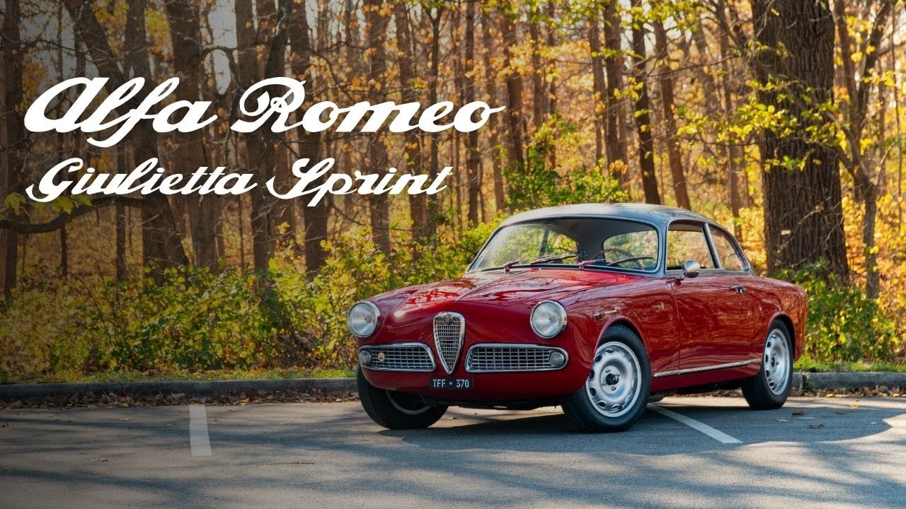 1960 Alfa Giulietta Sprint Driving Video