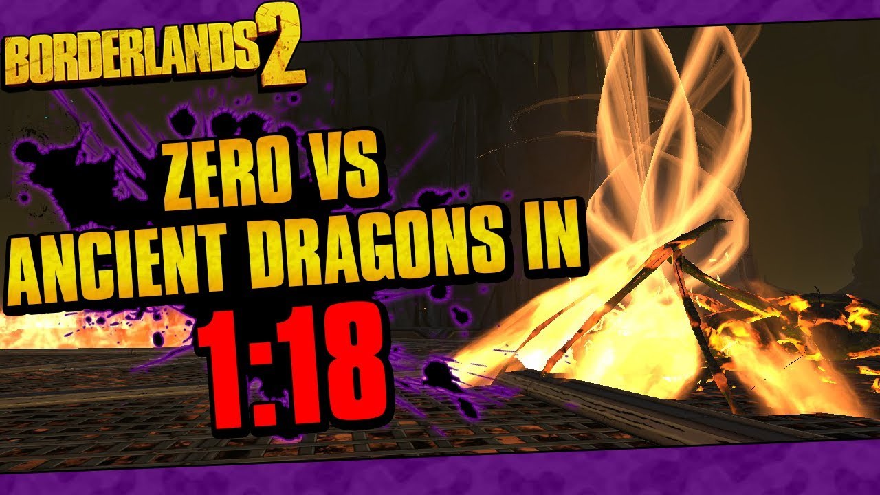 Borderlands 2 | Sniper Zero vs OP10 Ancient Dragons In 1:18