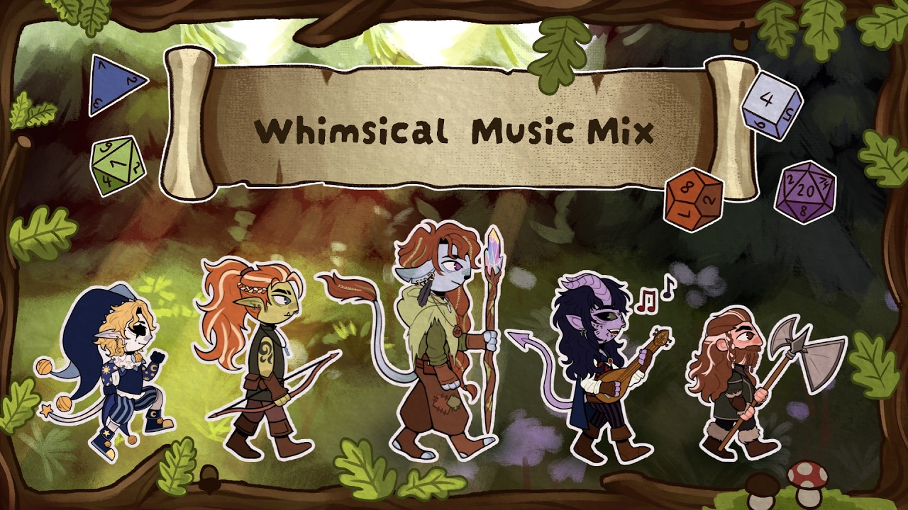 whimsical music mix 🧙🏻&zwj;♂⏾🌲⭑.ᐟ (game music &bull; fantasy &bull; medieval) [no ai]
