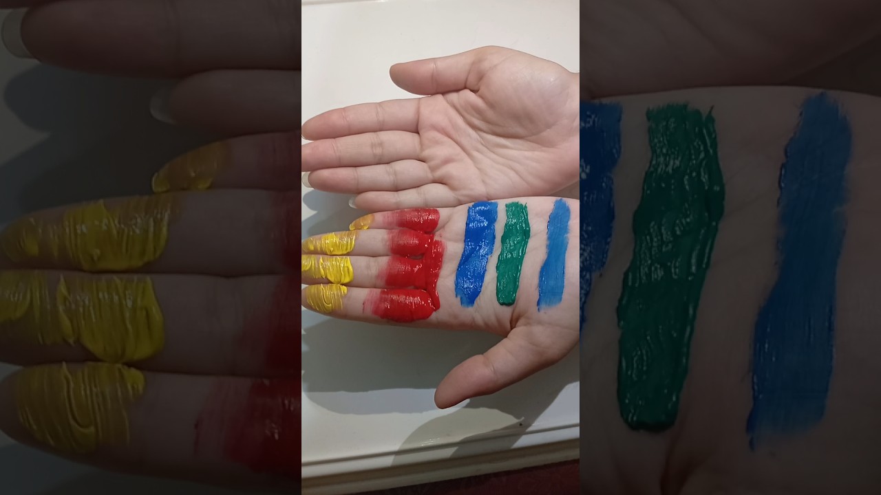 Hand Colour Mixing#colormixingmagic #colors