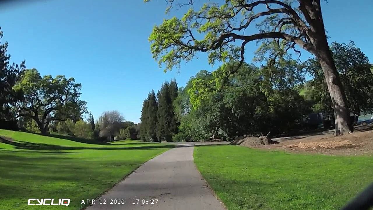 Ride Rossmoor 2/3 mile golf course loop around tennis courts.