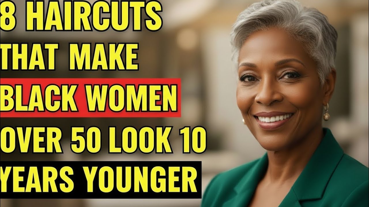 8 Haircuts That Make Black Women Over 50 Look 10 Years Younger!
