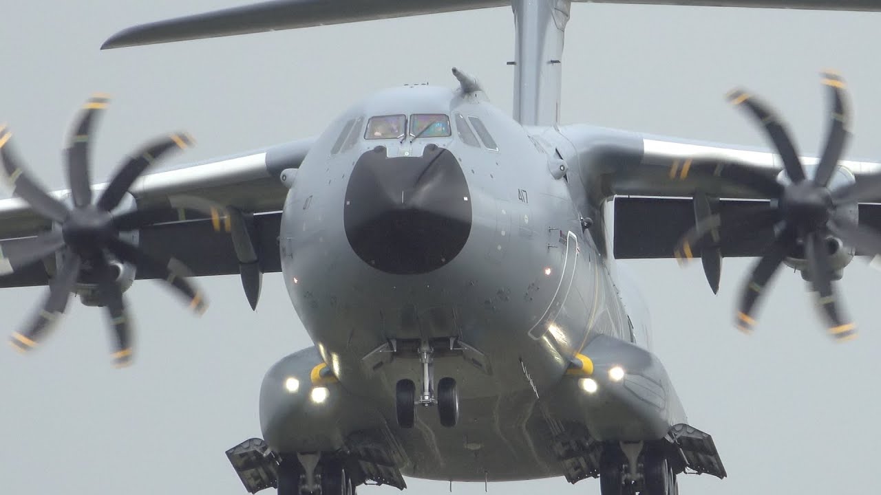 A400 heavy visit in rain